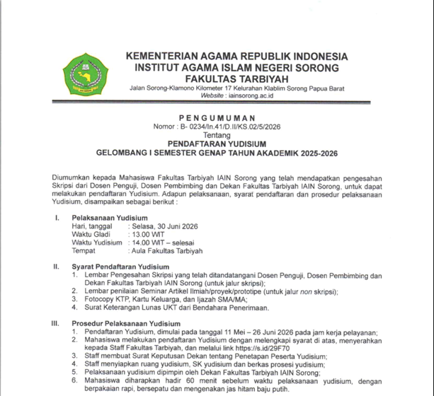 image-pengumuman -yudisium-iainsorong